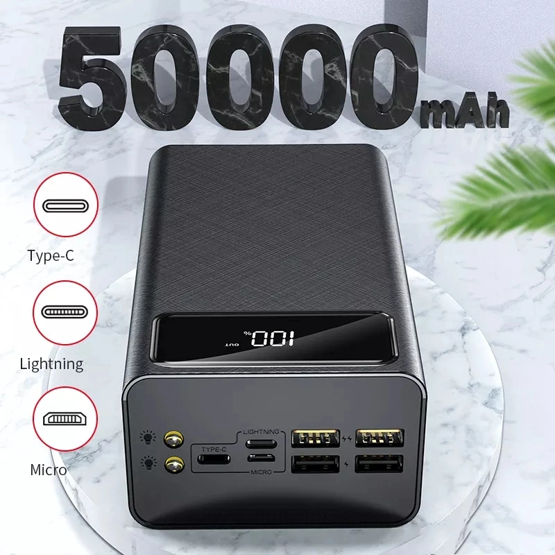 Wholesale Price Power Bank Ym-269 Hot-Selling Powerbank 50000 mAh Portable Large Capacity Power Banks Ym-269