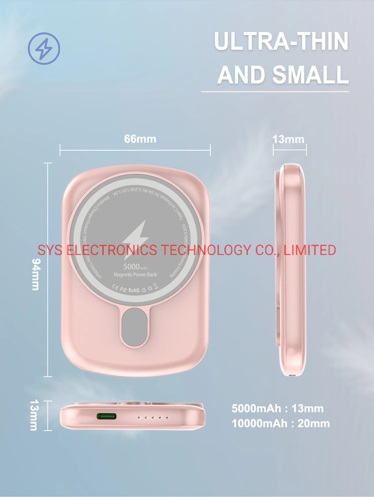 Mini Portable 10000mAh Magnetic Wireless Power Bank for Magsafes Powerbank Mobile Phone Charger for iPhone 12 PRO