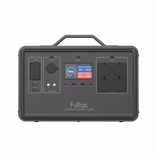 Fullas Power Solution 500W-2400W Estación de energía portátil Generador de carga solar con batería LiFePO4 para acampar al aire libre