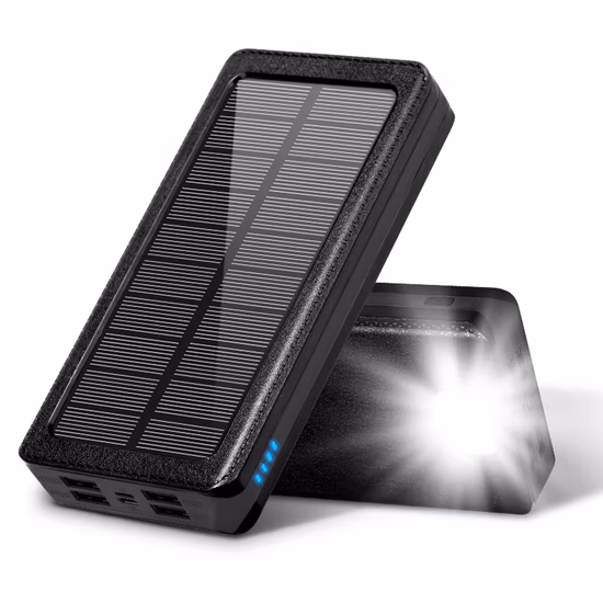 Venta al por mayor Cargador solar de carga rápida 30000mAh Estación de energía de carga Banco de energía solar portátil de gran capacidad